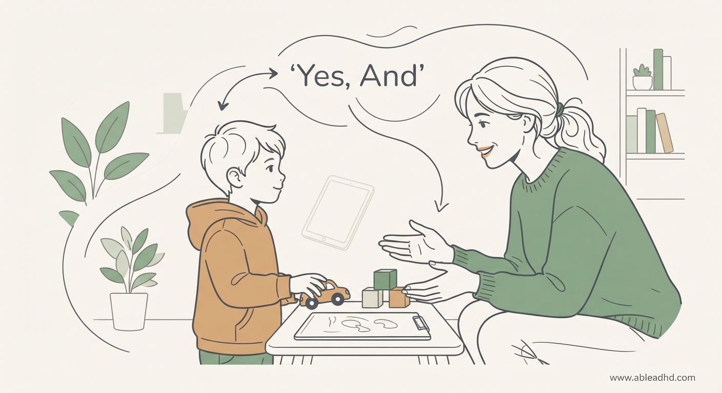The 'Yes, And' Rule: How Playful Redirection Stops ADHD Power Struggles Before They Start — Practical ADHD Guidance for Parents
